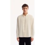 Avva Erkek Ekru Düğmeli Yaka %100 Pamuk Soft Touch Regular Fit Gömlek A52Y2042 - 2XL