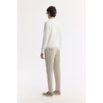 Avva Erkek Ekru Regular Fit Bisiklet Yaka Dokulu Rayon Triko Kazak A51Y5022 - 2XL