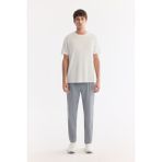 Avva Erkek Gri Beli Lastikli Bi-Stretch Hızlı Kuruyan Teknik Kumaş Relaxed Fit Jogger Pantolon A61Y3255