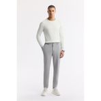 Avva Erkek Gri Comfort Slim Fit Yan Cepli Beli Lastikli Bi Stretch Teknik Kumaş Pantolon A51y3201