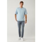 Avva Erkek Gri Eskitme Yıkamalı Esnek Berlin Slim Fit Jean Pantolon A41Y3512