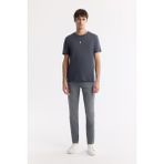 Avva Erkek Gri Eskitme Yıkamalı Esnek Berlin Slim Fit Jean Pantolon B003524 - 32