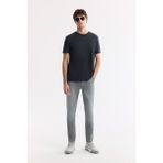 Avva Erkek Gri Eskitme Yıkamalı Pamuklu Elastan Berlin Slim Fit Jean Pantolon A51Y3517 - 34