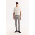 Avva Erkek Gri Klasik Bel Parça Boya Pamuklu Yıkamalı Berlin Slim Fit Jean Pantolon A52Y3509