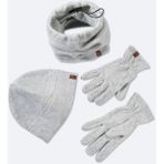 AVVA Erkek Gri Polar Basic Boyunluk Bere ve Eldiven Seti B009250