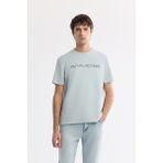 Avva Erkek Gri Regular Fit Bisiklet Yaka Reflektörlü Bi Stretch İnterlok T-Shirt A51Y1037 - 2XL
