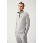 Avva Erkek Gri Regular Fit Dik Yaka Fermuarlı 3 İplik Şardonlu Sweatshirt E001020