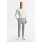 Avva Erkek Gri Yan Cepli Beli Lastikli Bi-Stretch Comfort Slim Fit Teknik Kumaş Pantolon A51Y3201 - 33