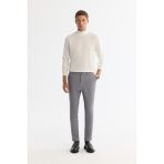 Avva Erkek Gri Yandan Cepli Dokulu Bi-Stretch Slim Fit Pantolon A42Y3211 - 34