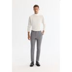Avva Erkek Gri Yandan Cepli Dokulu Bi-Stretch Slim Fit Pantolon A42Y3211