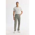 Avva Erkek Haki %100 Pamuk Tokyo Straight Fit Jean Pantolon A51Y3542 - 33