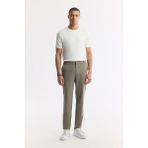 Avva Erkek Haki Beli Lastikli Bi-Stretch Teknik Kumaş Slim Fit Pantolon A51Y3077 - 36