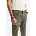 Avva Erkek Haki Eskitme Yıkamalı Esnek Berlin Slim Fit Jean Pantolon B003524 - 32