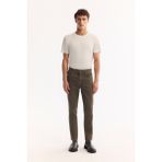 Avva Erkek Haki Klasik Bel Pamuklu Eskitme Yıkamalı Roma Crop Slim Fit Jean Pantolon A52Y3514 - 31