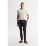 Avva Erkek Kahve Beli Lastikli %100 Keten Relaxed Fit Pantolon B003032 - 33