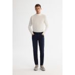 Avva Erkek Lacivert Berlin Slim Fit Eskitme Yıkama Overdy Jean Pantolon A42Y3523 - 31
