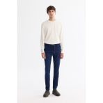 Avva Erkek Lacivert Eskitme Yıkama Esnek Berlin Slim Fit Jean Pantolon B003521 - 30