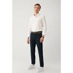 Avva Erkek Lacivert Eskitme Yıkamalı Berlin Slim Fit Jean Pantolon A41Y3510
