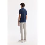 Avva Erkek Lacivert Kıvrılmaz Polo Yaka %100 Pamuk Basic Regular Fit T-Shirt B001032 - XS