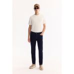 Avva Erkek Lacivert Klasik Bel Pamuklu Rins Yıkamalı Berlin Slim Fit Jean Pantolon A52Y3531 - 33