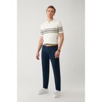 Avva Erkek Lacivert Slim Fit Klasik Bel 5 Cep Pantolon A41y3071