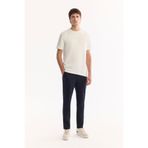 Avva Erkek Lacivert Yanı Lastikli Viskon Karışımlı Slim Fit Chino Pantolon A52Y3053