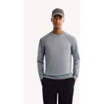 Avva Erkek Mavi Bisiklet Yaka Dokulu Triko Regular Fit Kazak A52Y5083 - 2XL