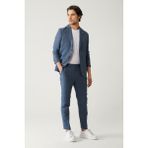 Avva Erkek Mavi Yandan Cepli Keten Karışımlı Relaxed Fit Pantolon A41Y3260 - 31
