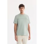 Avva Erkek Mint Yeşil Bisiklet Baskılı Viskon Karışımlı Bi-Stretch İnterlok Regular Fit T-shirt A61Y1052