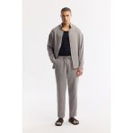 Avva Erkek Nardo Gri Relaxed Fit Beli Lastikli Bağcıklı Soft Touch Pantolon A51y3031