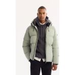 Avva Erkek Nil Yeşili Kapüşonlu Su İtici Rüzgar Geçirmez -5°C Dayanıklı Comfort Fit Mont B006046 - XL