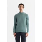 Avva Erkek Nil Yeşili Regular Fit Yarım Balıkçı Yaka Soft Touch Triko Kazak A42Y5023 - 3XL