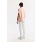 Avva Erkek Pudra Regular Fit Bisiklet Yaka Baskılı Bi Stretch İnterlok T-Shirt A51Y1131 - XL
