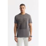 Avva Erkek Regular Fit Antrasit Bisiklet Yaka Bi-Stretch İnterlok T-Shirt A51Y1072