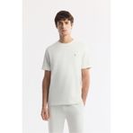 Avva Erkek Regular Fit Ekru Bisiklet Yaka Baskılı Bi-Stretch İnterlok T-Shirt A51Y1150
