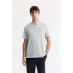 Avva Erkek Regular Fit Gri Kıvrılmaz Polo Yaka Bi-Stretch Teknik Kumaş T-Shirt A51Y1156
