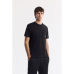 Avva Erkek Regular Fit Siyah Bisiklet Yaka Baskılı Bi-Stretch İnterlok T-Shirt A51Y1161