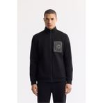 Avva Erkek Regular Fit Siyah Dik Yaka Fermuarlı Bi-Stretch İnterlok Sweatshirt A51Y1219