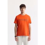 Avva Erkek Regular Fit Turuncu Bisiklet Yaka Bi-Stretch İnterlok T-Shirt A51Y1021