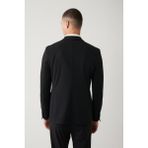 Avva Erkek Siyah Astarsız Su İtici Bi-Stretch Lightweight Comfort Slim Fit Ceket A41Y4030 - 48