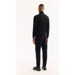 Avva Erkek Siyah Balıkçı Yaka Yün Karışımlı Regular Fit Triko Kazak B005014 - XS