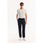 Avva Erkek Siyah Beli Lastik Bağcıklı Soft Touch Relaxed Fit Pantolon A52Y3013 - M