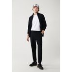 Avva Erkek Siyah Beli Lastikli Bağcıklı Bi-Stretch Regular Fit Eşofman Altı A41Y3441