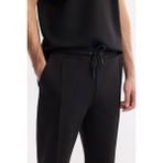Avva Erkek Siyah Beli Lastikli Bağcıklı Bi-Stretch Regular Fit Eşofman Altı A51Y3400