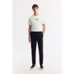 AVVA Erkek Siyah Beli Lastikli Bi-Stretch Chino Slim Fit Pantolon B003033 - 31