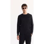 Avva Erkek Siyah Bisiklet Yaka Rayon Tüylenmeyen Dokulu Triko Regular Fit Kazak A52Y5018 - XL