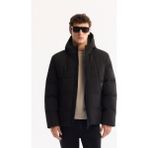 Avva Erkek Siyah Kapüşonlu Su İtici Rüzgar Geçirmez -7°C Dayanıklı Şişme Comfort Fit Mont A52Y6184 - 2XL