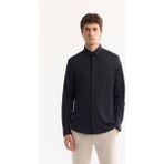 Avva Erkek Siyah Klasik Yaka Hızlı Kuruyan Non-Iron Slim Fit Gömlek A52Y2122 - XS