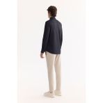 Avva Erkek Siyah Klasik Yaka Hızlı Kuruyan Non-Iron Slim Fit Gömlek A52Y2122