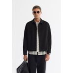 Avva Erkek Siyah Klasik Yaka Süet Dokulu Mevsimlik Comfort Fit Mont A42Y6076 - 2XL